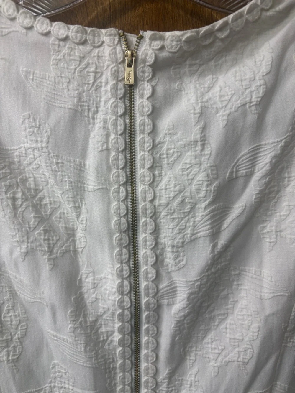 Lilly Pulitzer Sleeveless White Embroidered Turtle Dress 12 - Picture 10 of 10